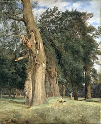 Öreg szilfák a Práterben, 1831